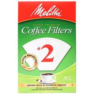 Melitta Coffee Filters #2, 40 Ct