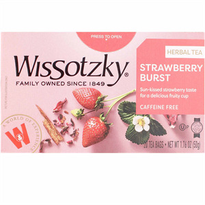 Wissotzky Strawberry Tea, 20 Bag