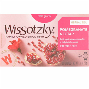 Wissotzky Pomegranate Orchard Tea, 20 Ct