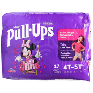 Huggies Pull Ups Girls 4T-5T, 17 Ct