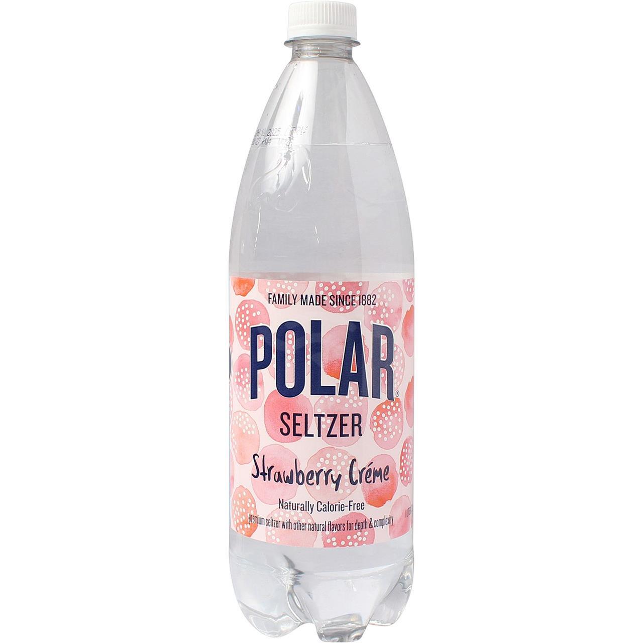 Polar Strawberry Creme Seltzer, 1 Lt