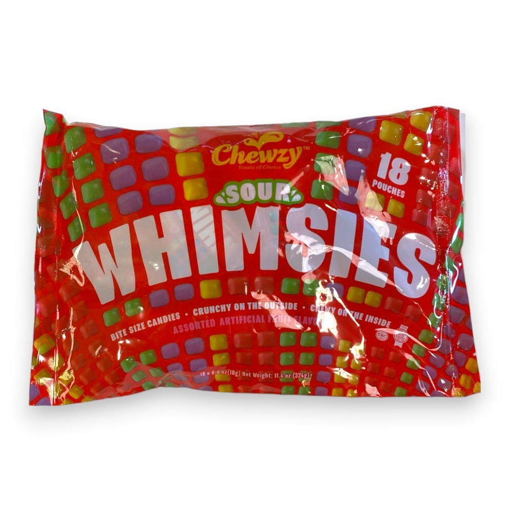 Chewzy Whimsies Sour Bite Size Candy Bag, 18 Ct