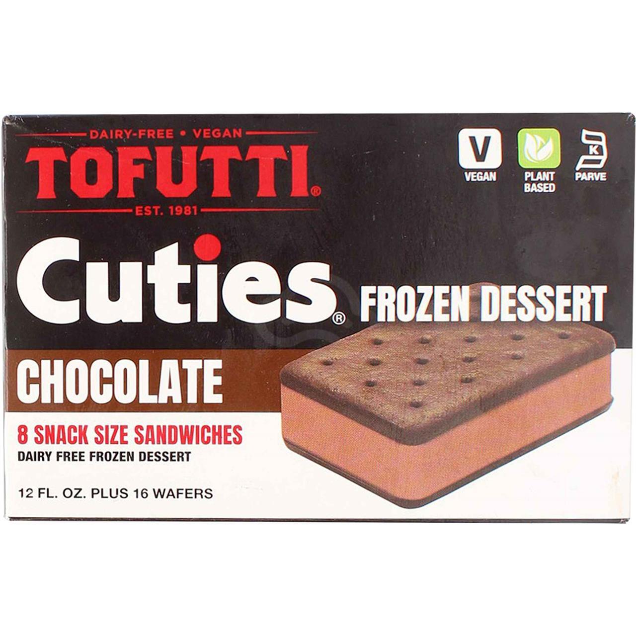 Tofutti Cuties Chocolate Ice Cream, 8 Pc, 12 Oz
