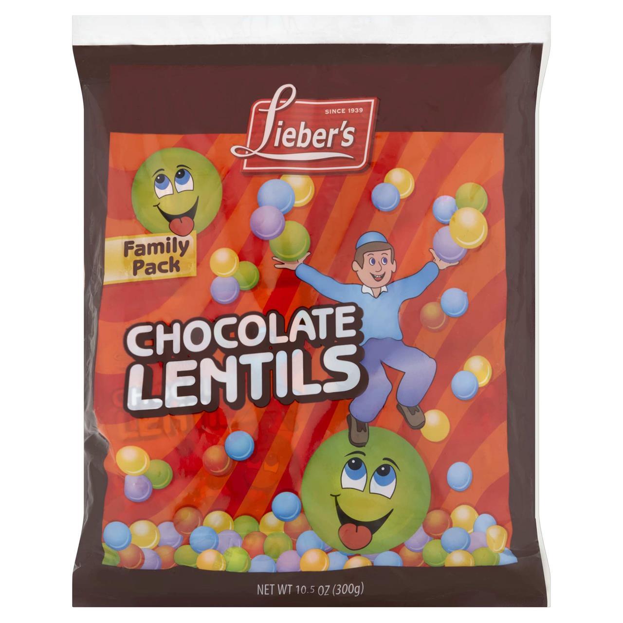 Lieber's Choco Lentils Mini Bags, 10.5 Oz
