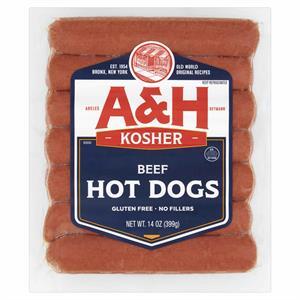 A & H Beef Franks, 14 Oz