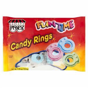 Paskesz Funtime Candy Rings, 7.79 Oz