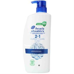 Head & Shoulders 2N1 Classic Clean Pump, 800 Ml