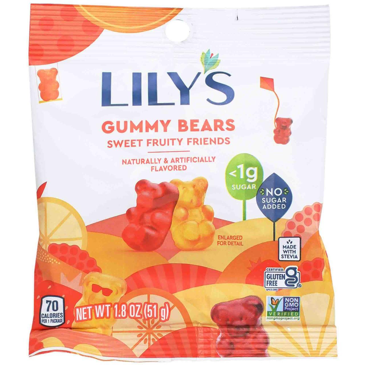 Lily's Sweet Fruity Gummy Bears, 1.8 Oz