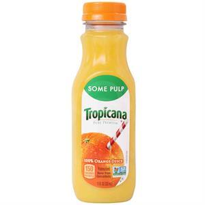 Tropicana Orange Juice Some Pulp, 11 Oz