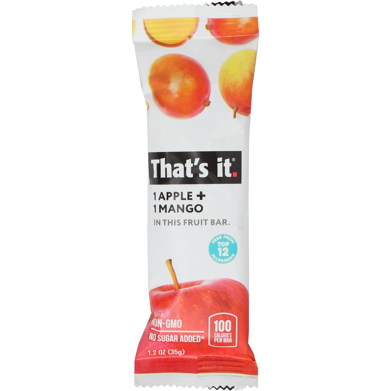 That's It Apple Mango Fruit Bar, 1.2 Oz