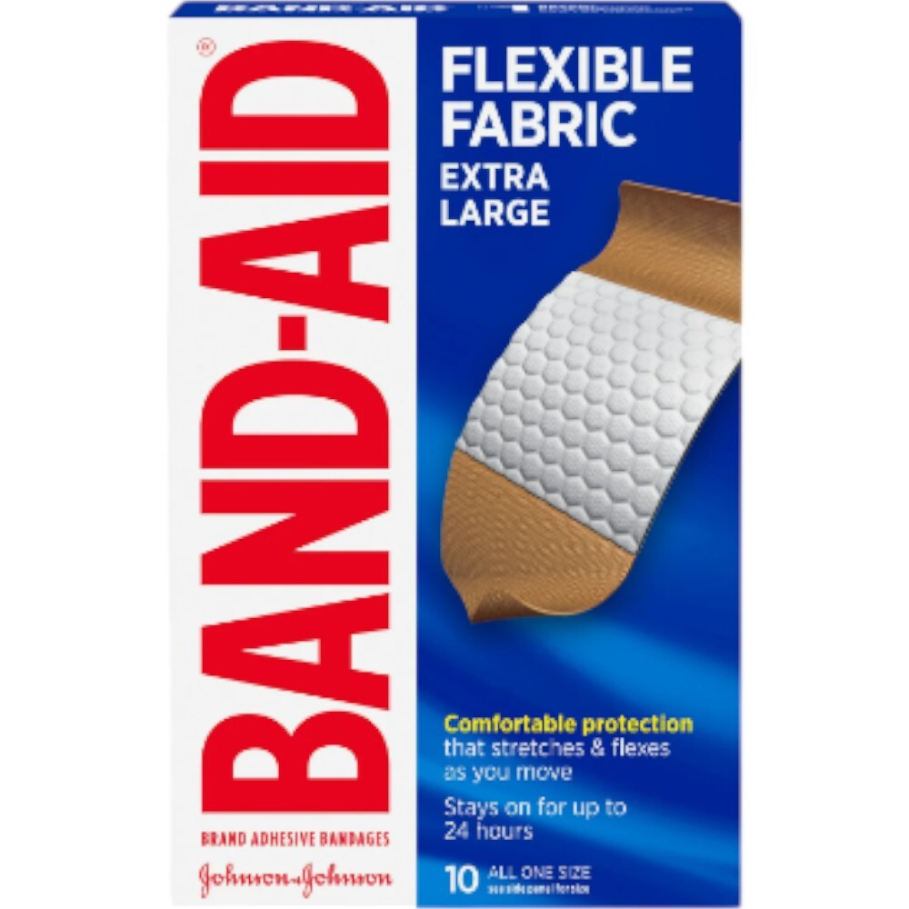 J&J Bandaid Flexible Strips XL, 10 Ct