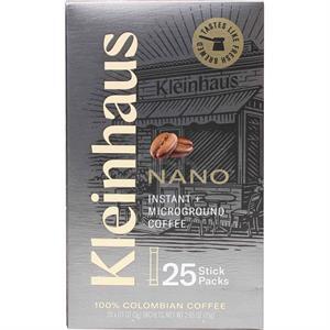 Kleinhaus Nano Instant Coffee Packets, 25 Pk