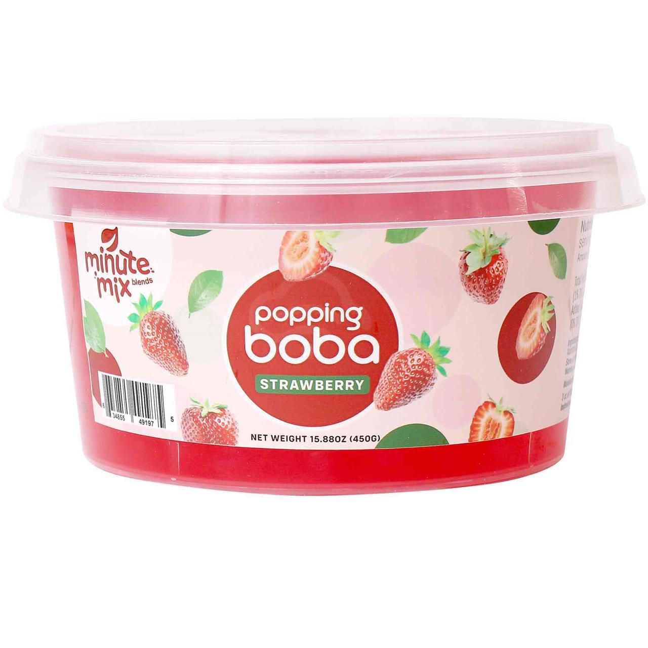 Minute Mix Strawberry Popping Boba, 15.88 Oz