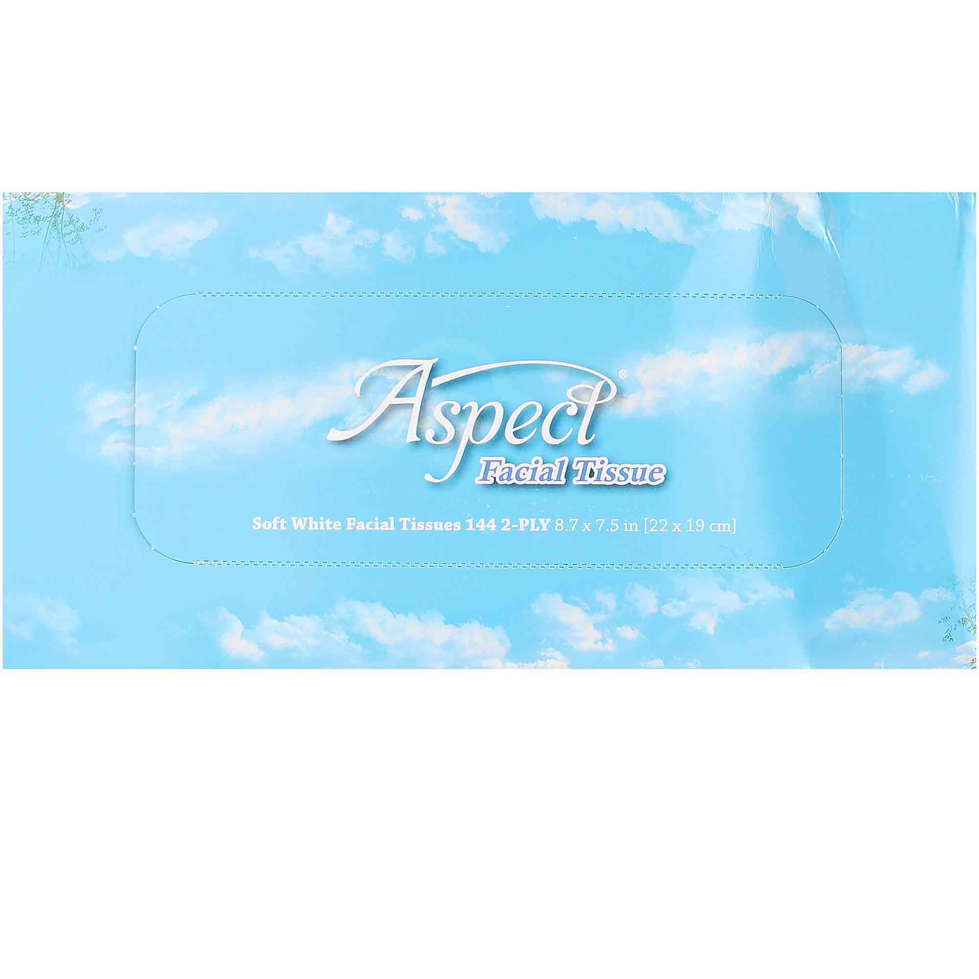 Aspect Facial Tissue 2Ply, 144 Cnt