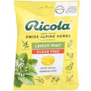 Ricola Lemon-Mint Sugar Free Bag, 19 Ct
