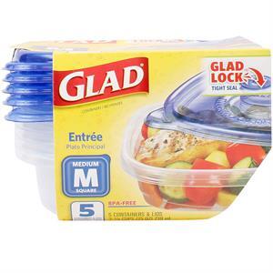 Glad Ware Entree, 5 Containers