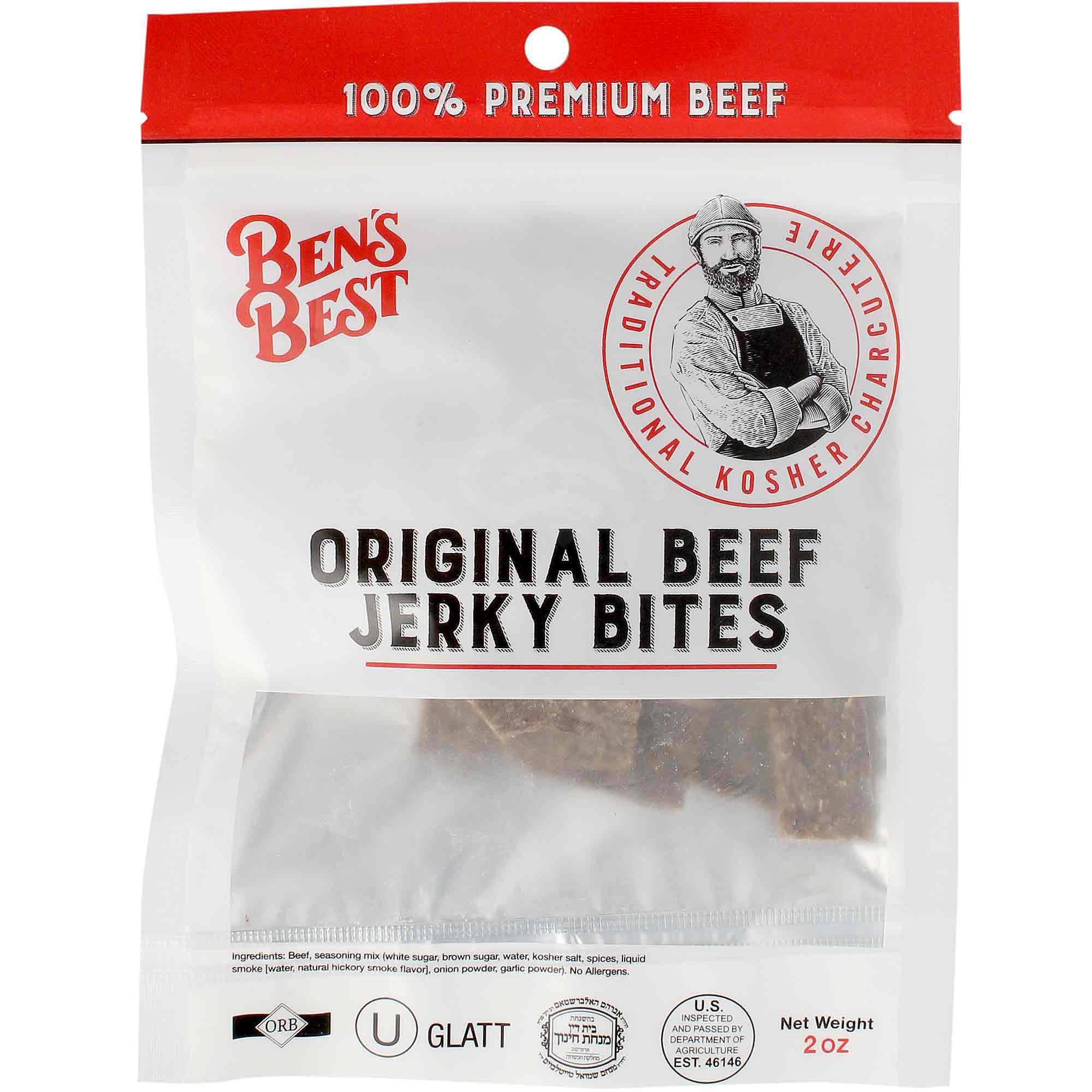 Bens Best Original Beef Jerky Bites, 2 Oz