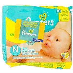 Proctor & Gambl Pampers Swaddlers Newborn, 20 Pk