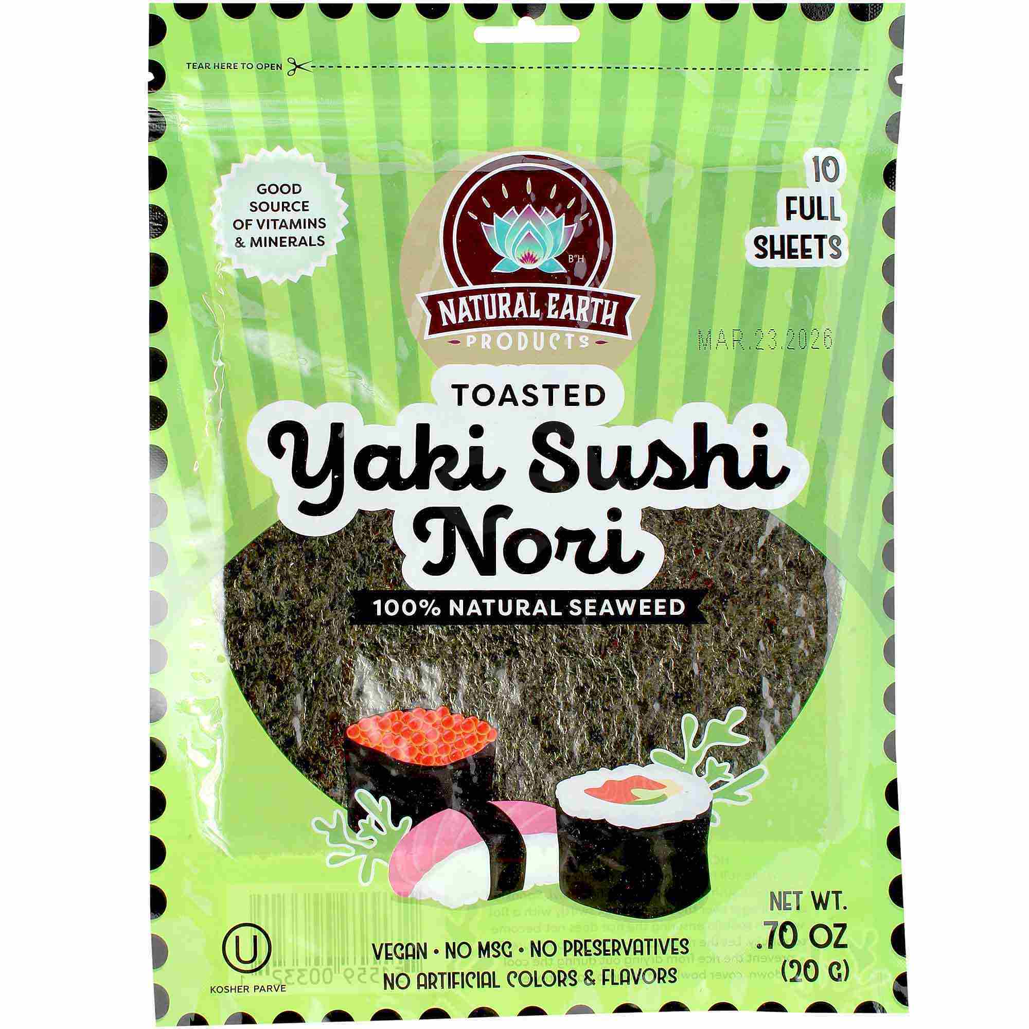 Natural Earth Products Nori Sheets